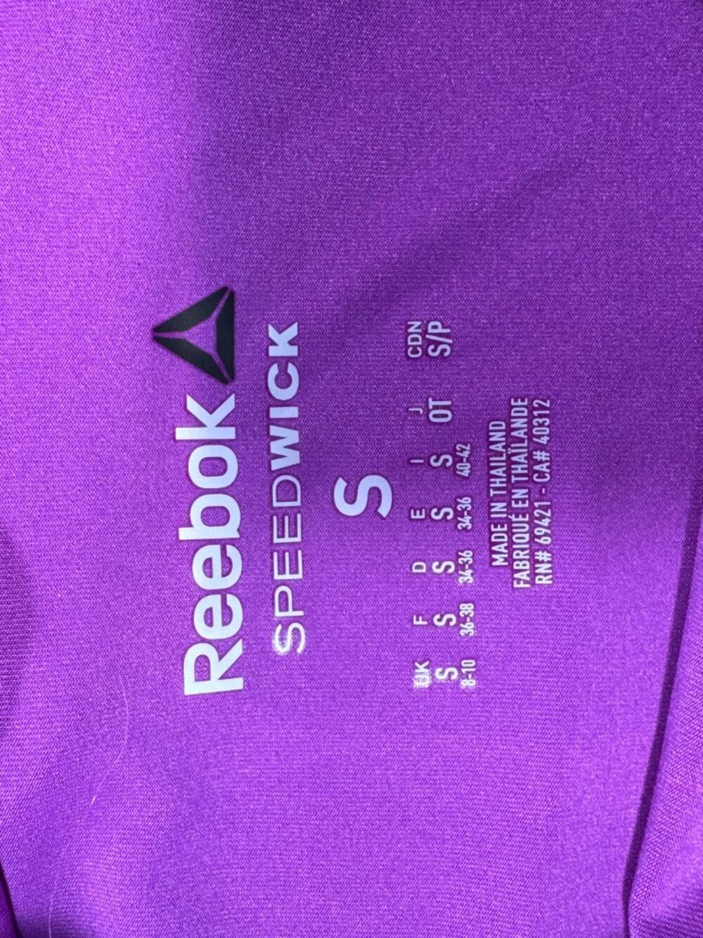 Reebok Speedwick Purple Strappy Athletic Tank Top Women’s Small - Picture 6 of 8